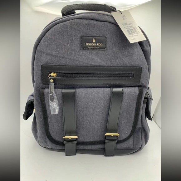 London Fog Gray and Black Backpack with Durable Design NWT main image 7